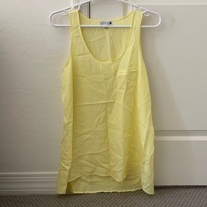 Cotton On yellow dressy long tank Small